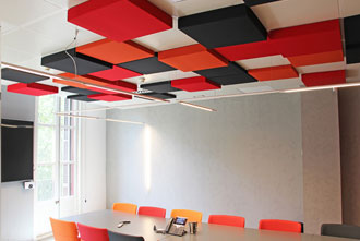 High-quality acoustic ceiling panels enhancing home and office acoustics