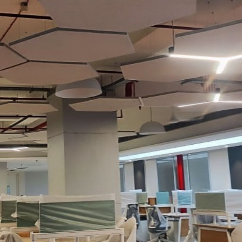 Acoustic Hanging Baffles for Noise Control in Large Spaces
