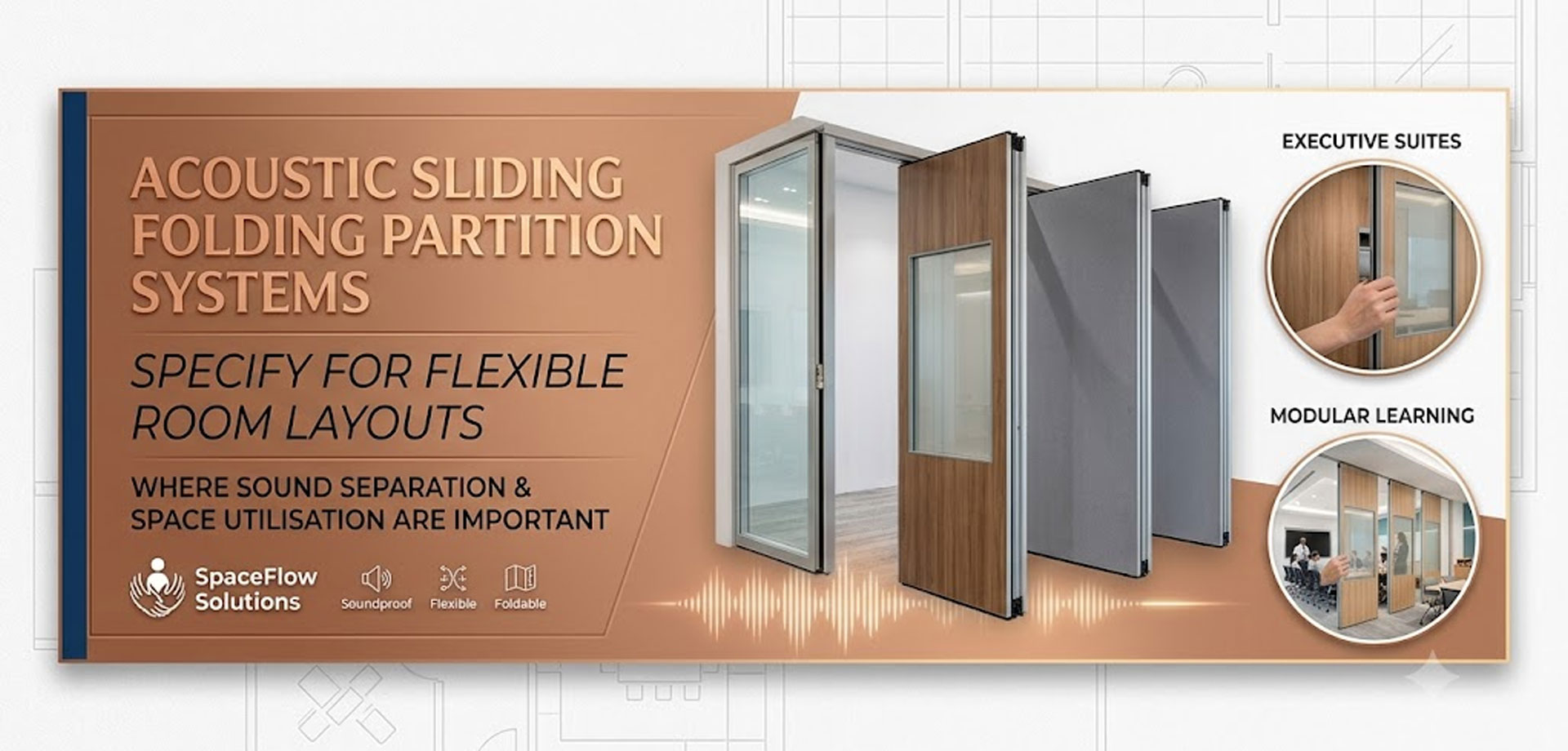 Acoustic sliding folding partition manufacturer in India