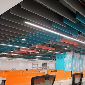 Office acoustic treatment panels