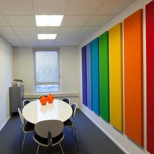 Fabric acoustic panels for noise control and wall sound absorption