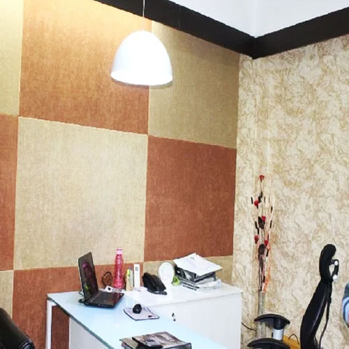 Fabric wrapped wood acoustic panels for walls