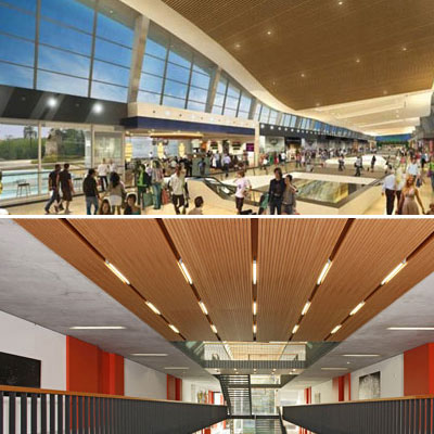 Shopping Mall Noise Control Panels for Echo Reduction