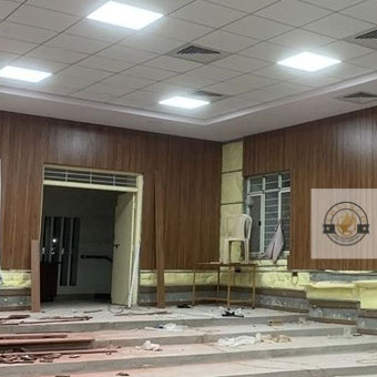 Studio acoustic wall treatment